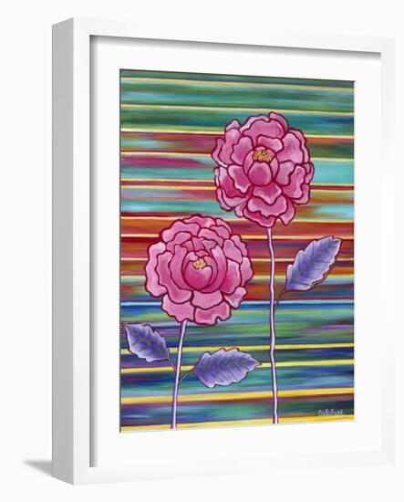 Two Flowers-Carla Bank-Framed Giclee Print