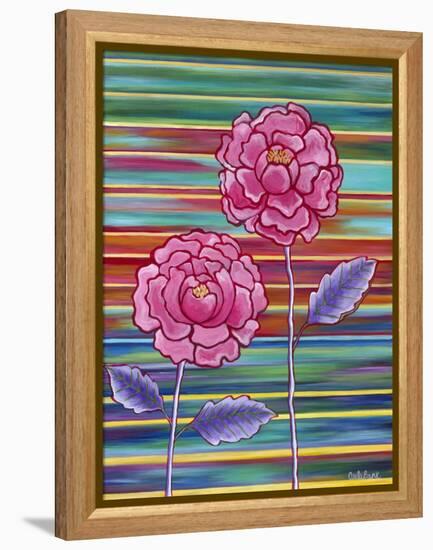Two Flowers-Carla Bank-Framed Premier Image Canvas