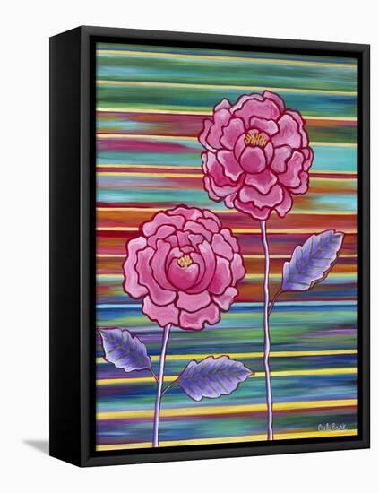 Two Flowers-Carla Bank-Framed Premier Image Canvas