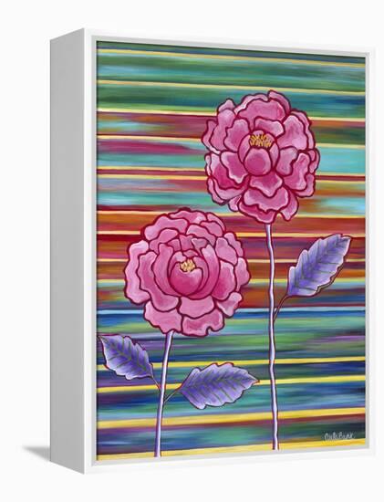 Two Flowers-Carla Bank-Framed Premier Image Canvas