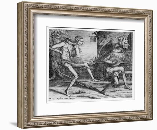 Two Fools of the Carnival-Pieter Bruegel the Elder-Framed Giclee Print