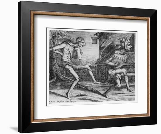 Two Fools of the Carnival-Pieter Bruegel the Elder-Framed Giclee Print