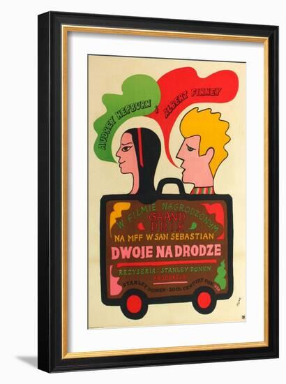 Two for the Road, Polish Movie Poster, 1967-null-Framed Premium Giclee Print