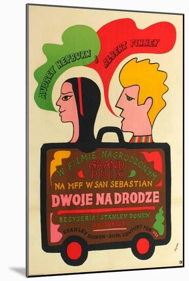 Two for the Road, Polish Movie Poster, 1967-null-Mounted Art Print