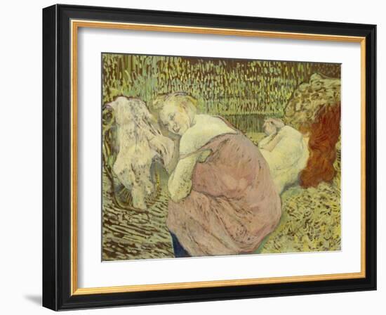 Two Friends, 1895-Henri de Toulouse-Lautrec-Framed Giclee Print