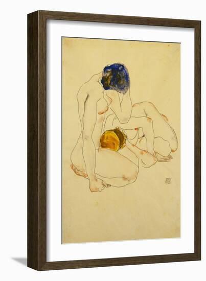 Two Friends, 1912-Egon Schiele-Framed Giclee Print