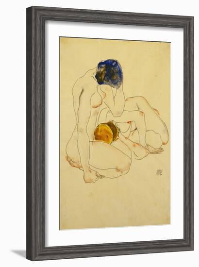 Two Friends, 1912-Egon Schiele-Framed Giclee Print