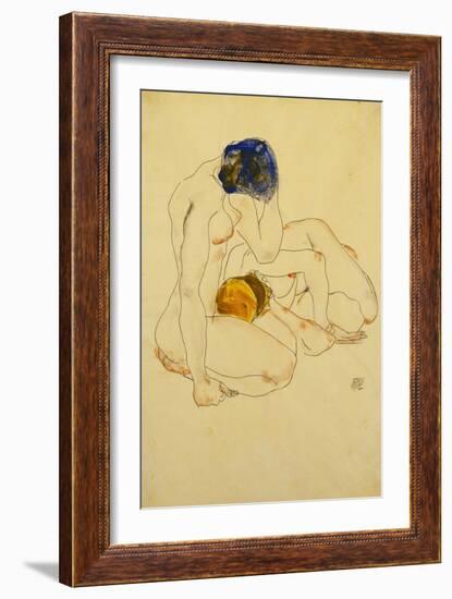 Two Friends, 1912-Egon Schiele-Framed Giclee Print