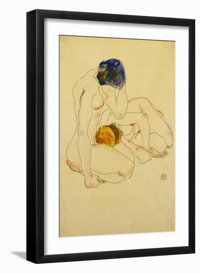 Two Friends, 1912-Egon Schiele-Framed Giclee Print