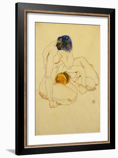 Two Friends, 1912-Egon Schiele-Framed Giclee Print