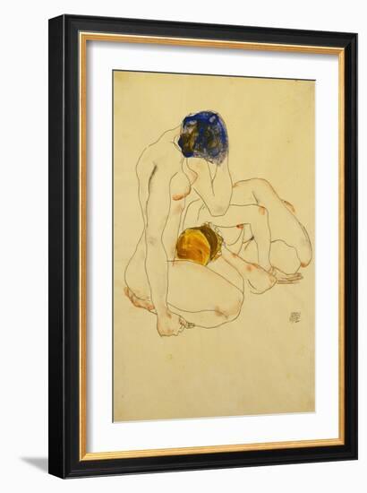 Two Friends, 1912-Egon Schiele-Framed Giclee Print