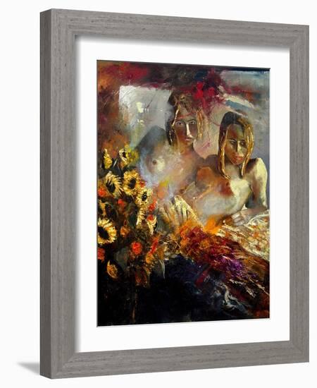 two friends  - nudes-Pol Ledent-Framed Art Print