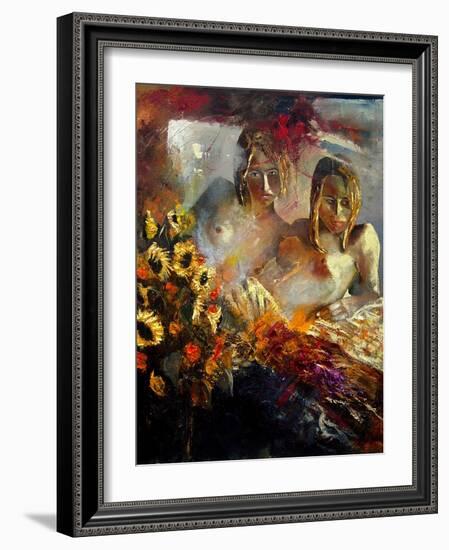 two friends  - nudes-Pol Ledent-Framed Art Print