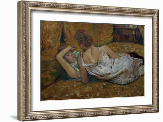 Two Friends-Henri de Toulouse-Lautrec-Framed Giclee Print