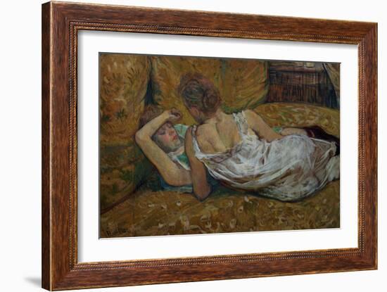Two Friends-Henri de Toulouse-Lautrec-Framed Giclee Print