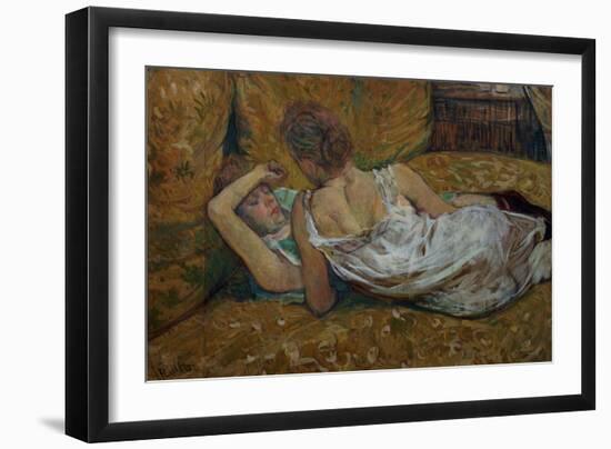 Two Friends-Henri de Toulouse-Lautrec-Framed Giclee Print