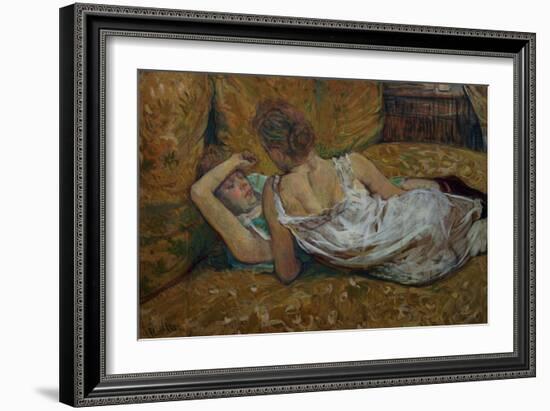 Two Friends-Henri de Toulouse-Lautrec-Framed Giclee Print