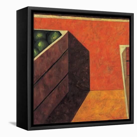 Two Fruit Crates, 1999-Pedro Diego Alvarado-Framed Premier Image Canvas