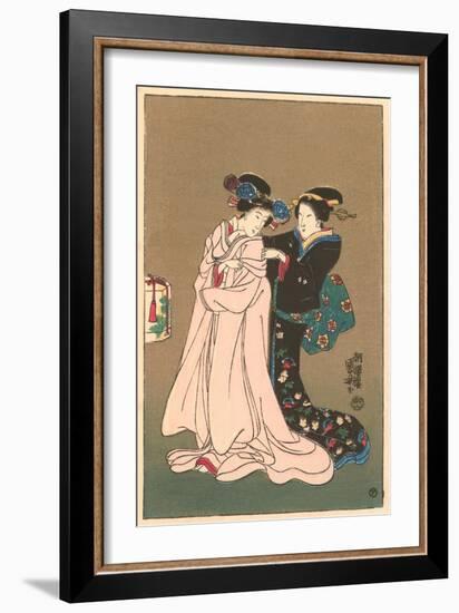 Two Geishas-null-Framed Premium Giclee Print