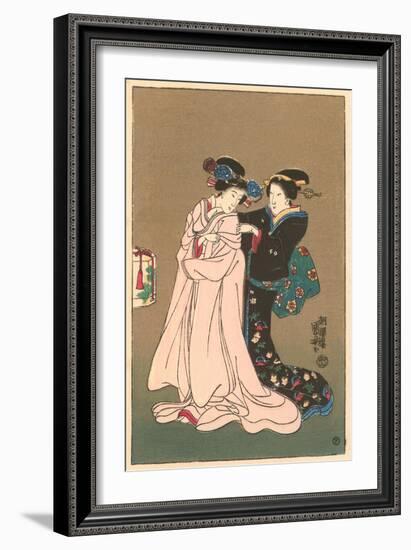 Two Geishas-null-Framed Art Print