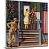 "Two Generations of Vets," July 5, 1947-Stevan Dohanos-Mounted Giclee Print