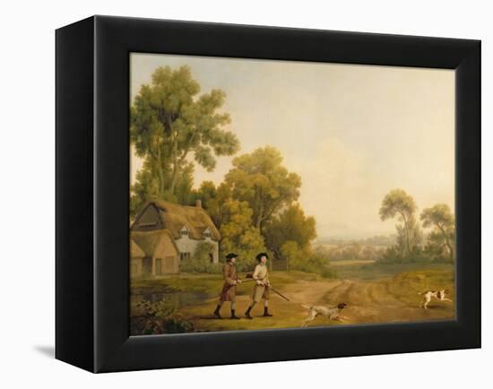 Two Gentlemen Going a Shooting-George Stubbs-Framed Premier Image Canvas