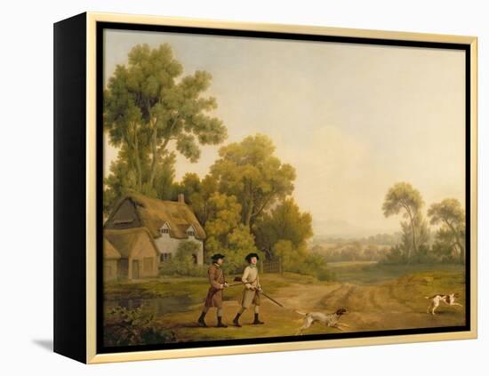 Two Gentlemen Going a Shooting-George Stubbs-Framed Premier Image Canvas