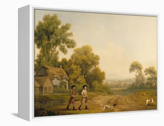 Two Gentlemen Going a Shooting-George Stubbs-Framed Premier Image Canvas