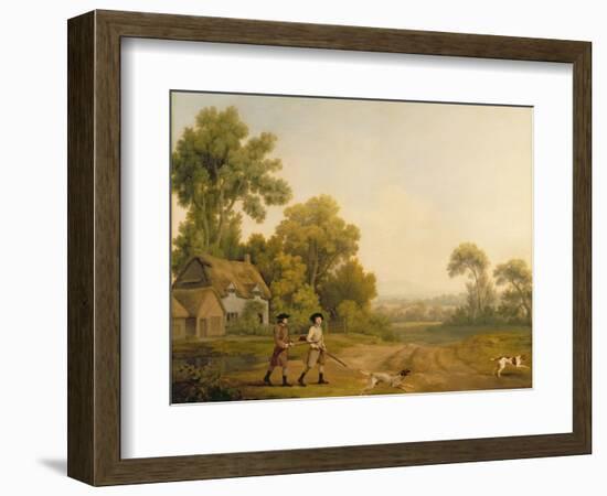 Two Gentlemen Going a Shooting-George Stubbs-Framed Premium Giclee Print