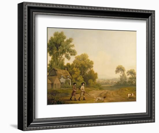 Two Gentlemen Going a Shooting-George Stubbs-Framed Premium Giclee Print