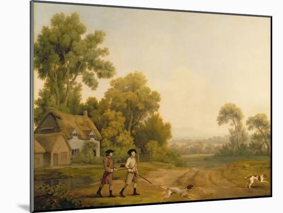Two Gentlemen Going a Shooting-George Stubbs-Mounted Giclee Print