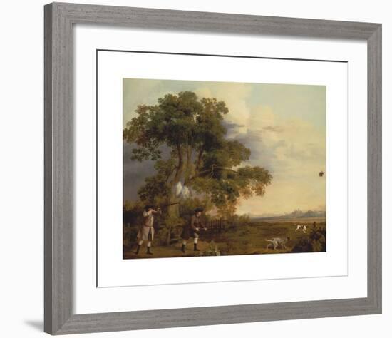 Two Gentlemen Shooting-George Stubbs-Framed Premium Giclee Print