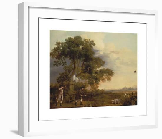 Two Gentlemen Shooting-George Stubbs-Framed Premium Giclee Print