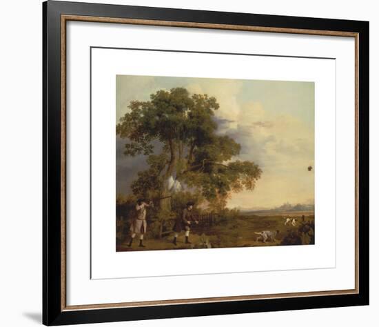 Two Gentlemen Shooting-George Stubbs-Framed Premium Giclee Print