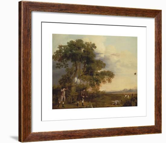 Two Gentlemen Shooting-George Stubbs-Framed Premium Giclee Print