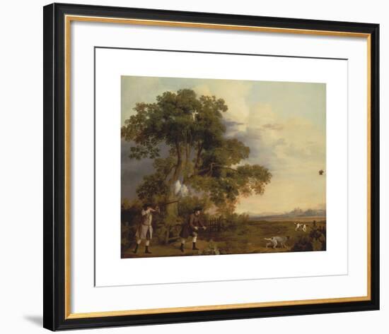 Two Gentlemen Shooting-George Stubbs-Framed Premium Giclee Print