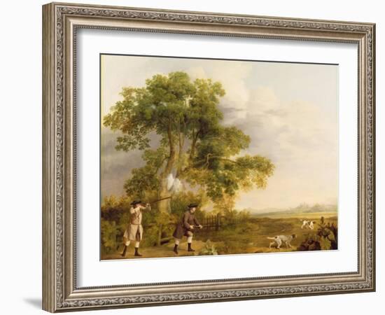 Two Gentlemen Shooting-George Stubbs-Framed Giclee Print