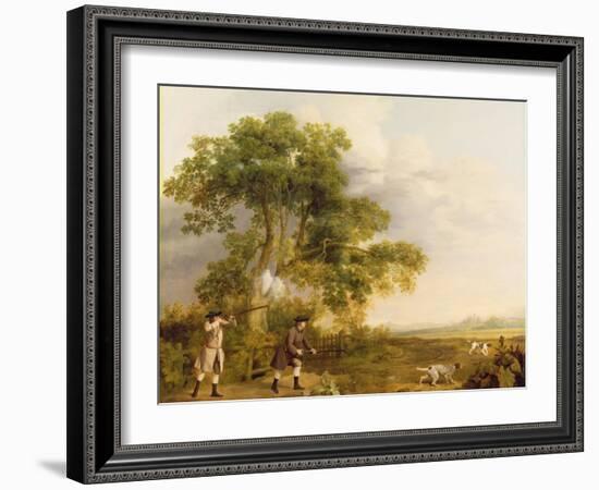 Two Gentlemen Shooting-George Stubbs-Framed Giclee Print