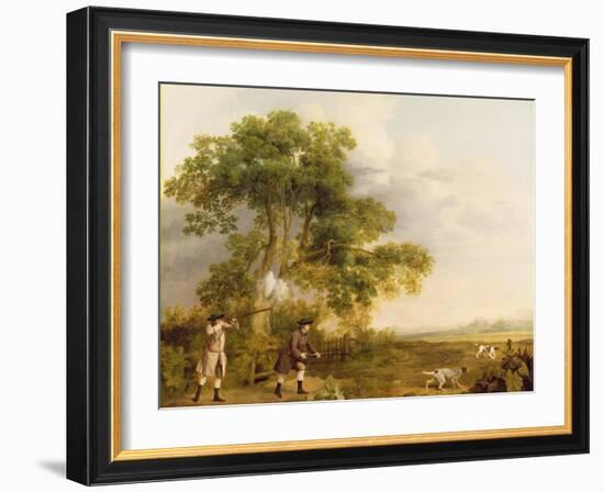 Two Gentlemen Shooting-George Stubbs-Framed Giclee Print