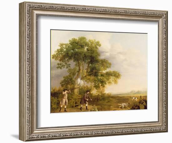 Two Gentlemen Shooting-George Stubbs-Framed Giclee Print