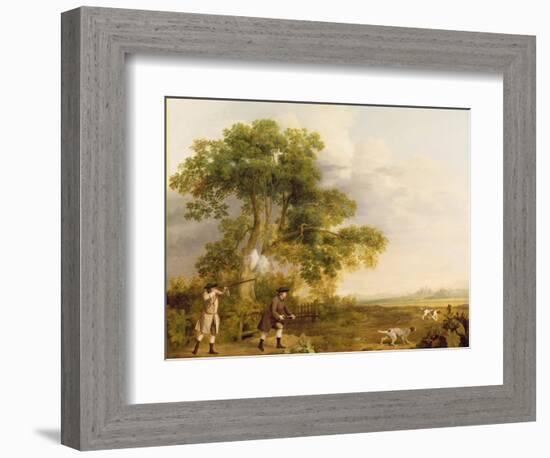 Two Gentlemen Shooting-George Stubbs-Framed Giclee Print