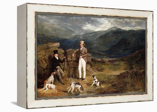 Two Gentlemen with Pointers on a Grouse Moor, 1824-John Frederick Herring I-Framed Premier Image Canvas