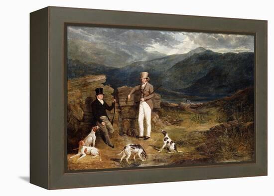 Two Gentlemen with Pointers on a Grouse Moor, 1824-John Frederick Herring I-Framed Premier Image Canvas