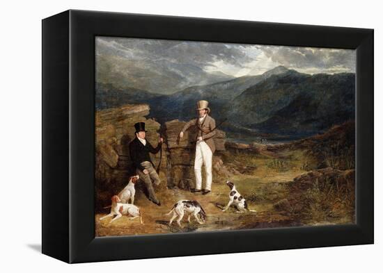 Two Gentlemen with Pointers on a Grouse Moor, 1824-John Frederick Herring I-Framed Premier Image Canvas