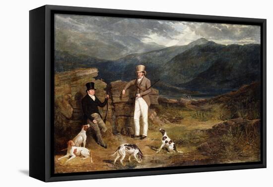 Two Gentlemen with Pointers on a Grouse Moor, 1824-John Frederick Herring I-Framed Premier Image Canvas