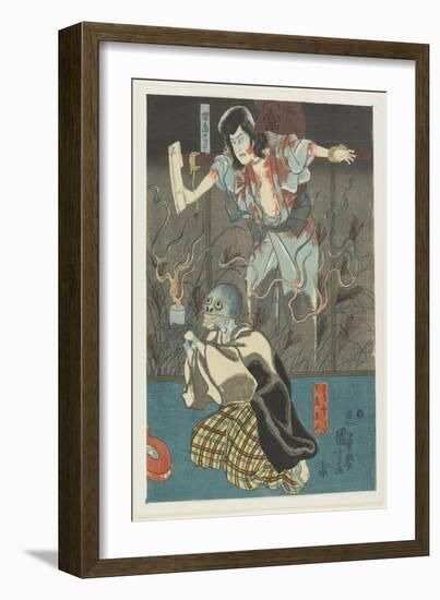 Two Ghosts from Famous Ghosts Series, 1847-1852-Utagawa Kuniyoshi-Framed Giclee Print