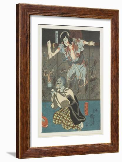 Two Ghosts from Famous Ghosts Series, 1847-1852-Utagawa Kuniyoshi-Framed Giclee Print
