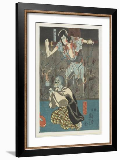 Two Ghosts from Famous Ghosts Series, 1847-1852-Utagawa Kuniyoshi-Framed Giclee Print