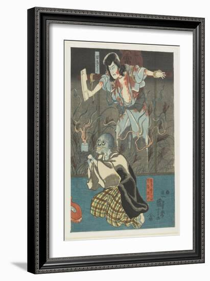 Two Ghosts from Famous Ghosts Series, 1847-1852-Utagawa Kuniyoshi-Framed Giclee Print