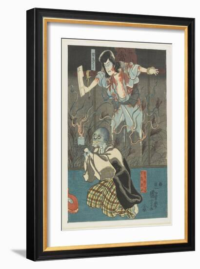 Two Ghosts from Famous Ghosts Series, 1847-1852-Utagawa Kuniyoshi-Framed Giclee Print